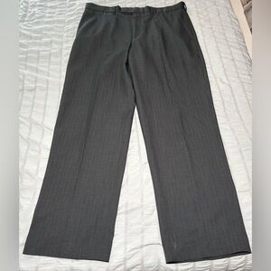 Perry Ellis Charcoal Pinstripe Dress Pants